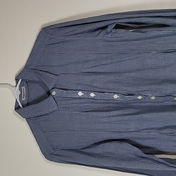 Toad & Co Mixologist Tunic Dress Size S Pockets Organic Cotton Long Sleeve Blue - Picture 2 of 11